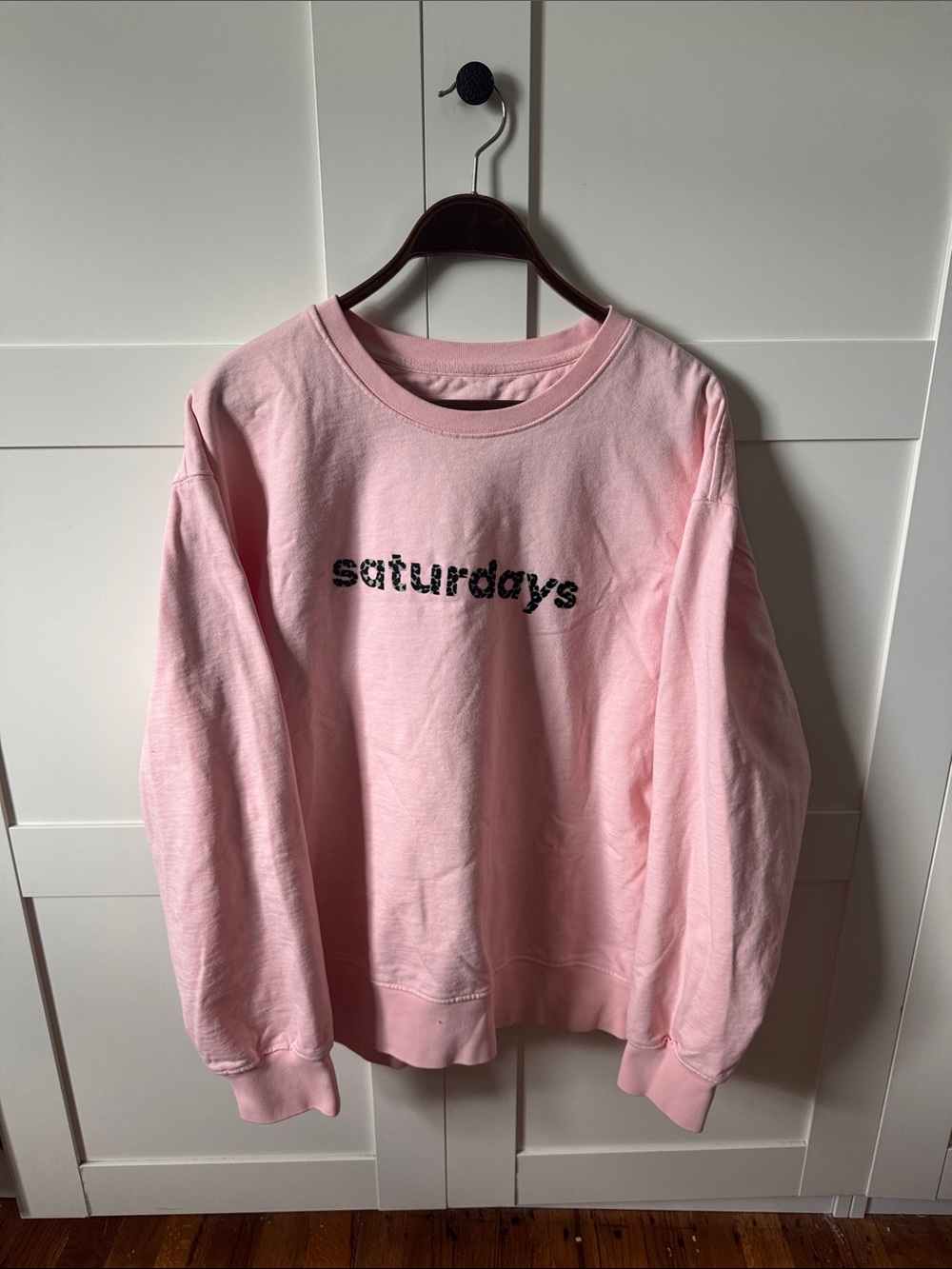 Saturdays New York City Pale Pink Logo Sweatshirt